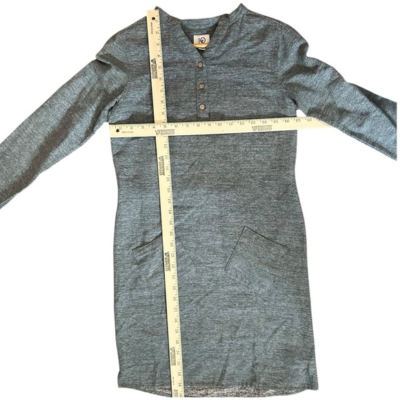 NWT TENTREE Women’s Organic Cotton Long Sleeve Button Front Tie Back Shirt Dress - Picture 4 of 9